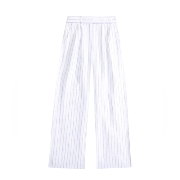 Abercrombie & Fitch 8R (29)NWT Sloane linen blend ultra Wide Leg high waist pant - Picture 1 of 16